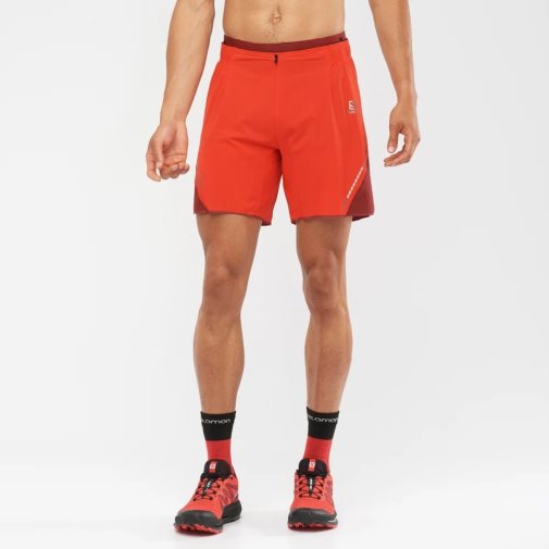 Red Salomon Sense Aero 7'' Men's Shorts | PH 06983Y